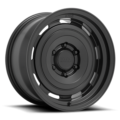 17x8 5 kmc km720 roswell satin black wheel 6x5.5 bolt pattern 18mm offset