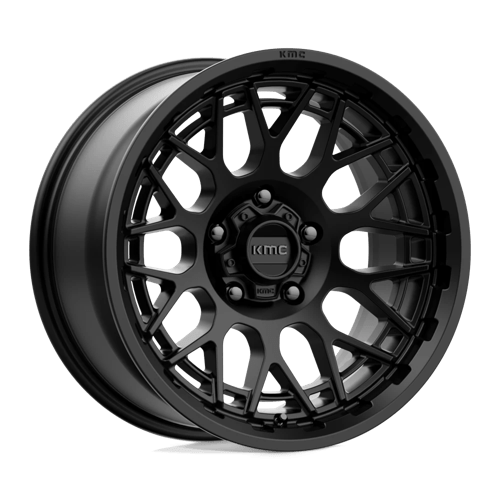 18x9 kmc km722 technic satin black wheel 6x5.5 bolt pattern 0mm offset