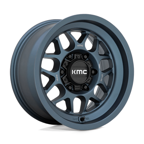 16x8 kmc km725 terra metallic blue wheel 6x5.5 bolt pattern 0mm offset
