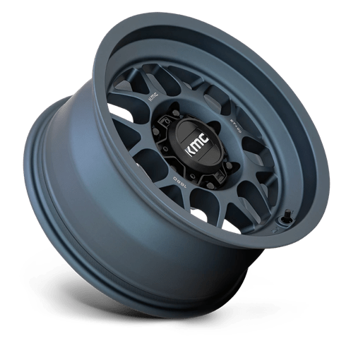 16x8 kmc km725 terra metallic blue wheel 6x5.5 bolt pattern 0mm offset