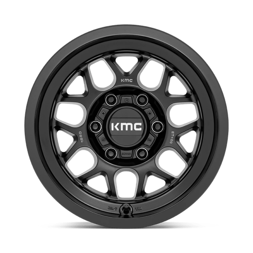 16x8 kmc km725 terra satin black wheel 6x5.5 bolt pattern 0mm offset