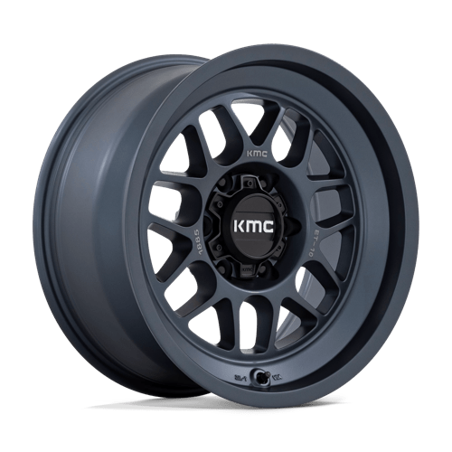 18x8 5 kmc km725 terra metallic blue wheel 6x5.5 bolt pattern 10mm offset