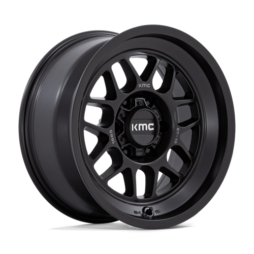 18x8 5 kmc km725 terra satin black wheel 6x5.5 bolt pattern 0mm offset