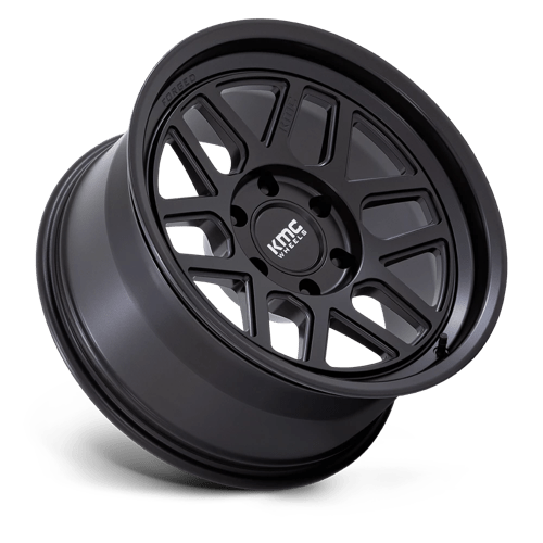 18x9 kmc km446 mesa satin black wheel 6x5.5 bolt pattern 12mm offset