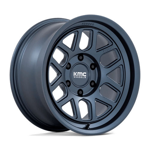17x8 5 kmc km446 mesa metallic blue wheel 6x5.5 bolt pattern 10mm offset