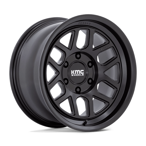 17x8 5 kmc km446 mesa satin black wheel 6x5.5 bolt pattern 10mm offset