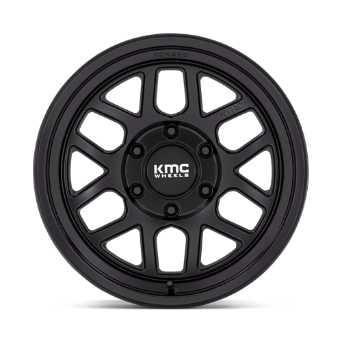 17x8 5 kmc km446 mesa satin black wheel 6x5.5 bolt pattern 10mm offset