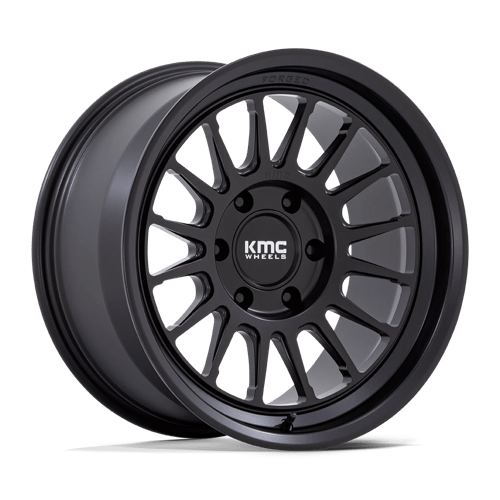 18x9 kmc km447 impact satin black wheel 6x5.5 bolt pattern 18mm offset