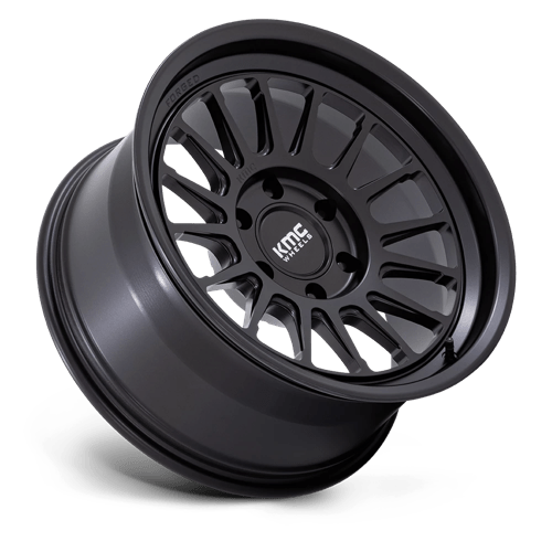 18x9 kmc km447 impact satin black wheel 6x5.5 bolt pattern 12mm offset