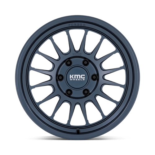18x9 kmc km447 impact metallic blue wheel 6x5.5 bolt pattern 12mm offset