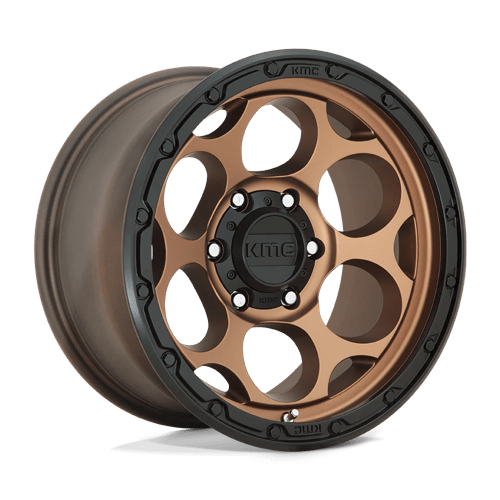 17x9 kmc km541 dirty harry matte bronze w black lip wheel 6x5.5 bolt pattern 12mm offset