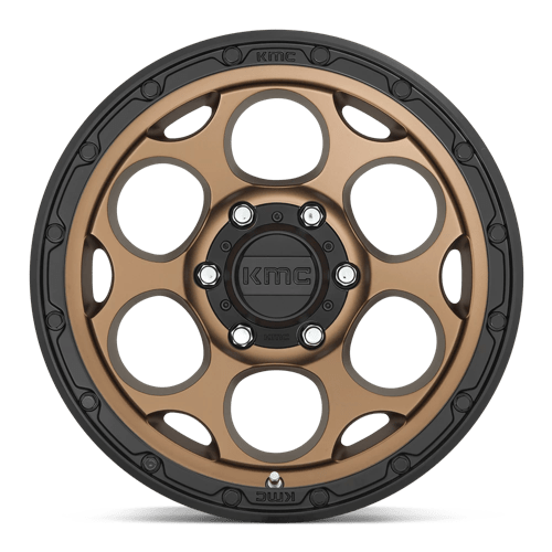 17x8 5 kmc km541 dirty harry matte bronze w black lip wheel 6x5.5 bolt pattern 18mm offset