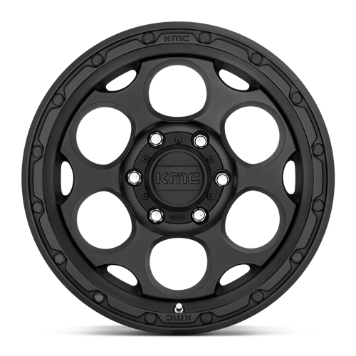 17x8 5 kmc km541 dirty harry textured black wheel 6x5.5 bolt pattern 0mm offset
