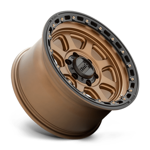 20x9 kmc km548 chase matte bronze w black lip wheel 6x5.5 bolt pattern 0mm offset