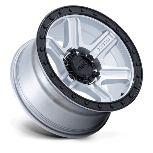 17x8 5 kmc km551 outrun machined w gloss black lip wheel 6x5.5 bolt pattern 10mm offset