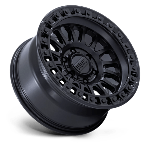 18x9 kmc km552 ims matte black w gloss black lip wheel 6x5.5 bolt pattern 18mm offset