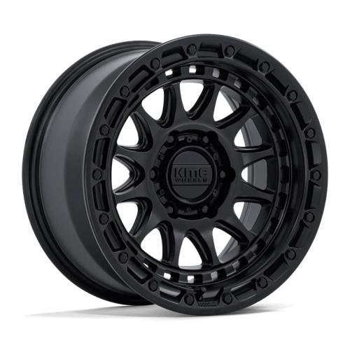 17x8 5 kmc km556 crux blackout wheel 6x5.5 bolt pattern 0mm offset