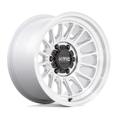 17x8 5 kmc km724 impact ol silver machined wheel 6x5.5 bolt pattern 0mm offset