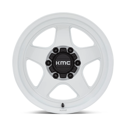 17x8 5 kmc km728 lobo gloss white wheel 6x5.5 bolt pattern 10mm offset