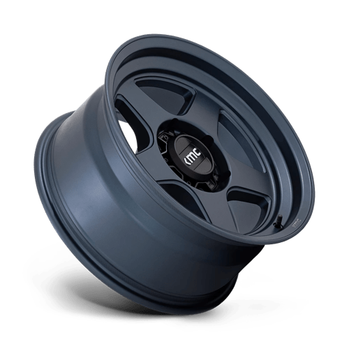 17x8 5 kmc km728 lobo metallic blue wheel 6x5.5 bolt pattern 10mm offset