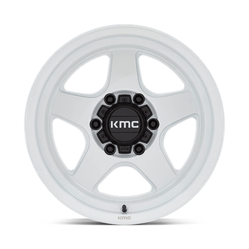17x9 kmc km728 lobo gloss white wheel 6x5.5 bolt pattern 38mm offset