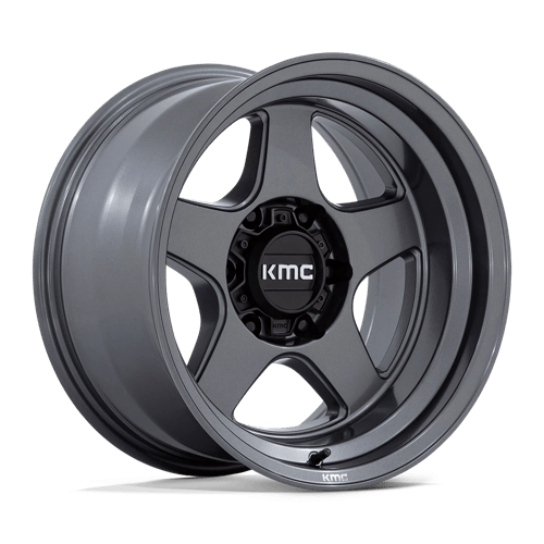 17x8 5 kmc km728 lobo matte anthracite wheel 6x5.5 bolt pattern 18mm offset