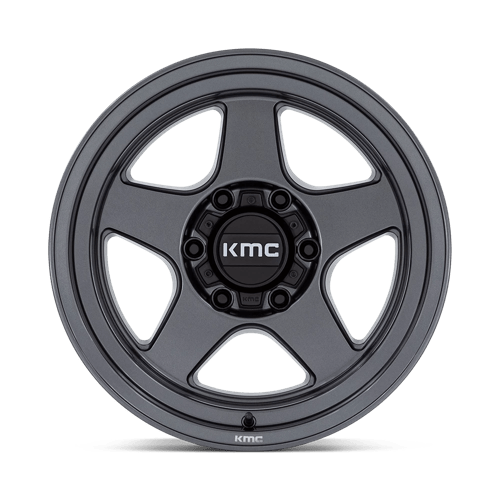 17x8 5 kmc km728 lobo matte anthracite wheel 6x5.5 bolt pattern 18mm offset