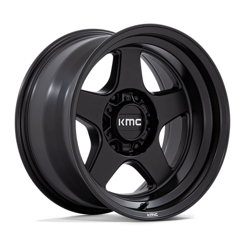 17x8 5 kmc km728 lobo matte black wheel 6x5.5 bolt pattern 18mm offset