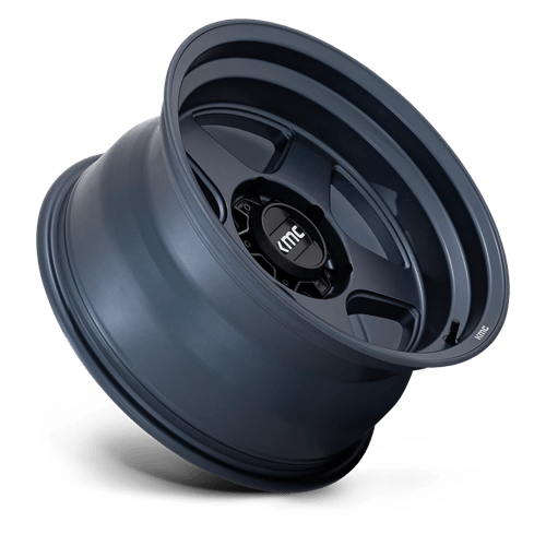 17x8 5 kmc km728 lobo metallic blue wheel 6x5.5 bolt pattern 18mm offset