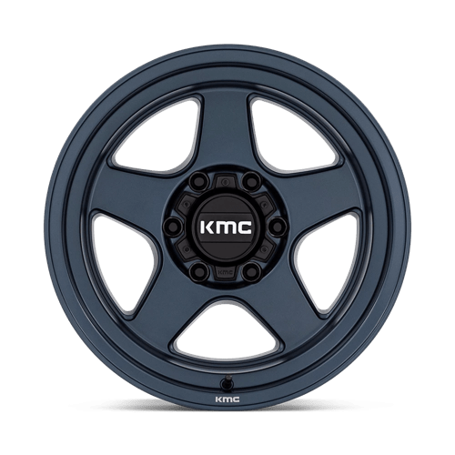 17x9 kmc km728 lobo metallic blue wheel 6x5.5 bolt pattern 38mm offset