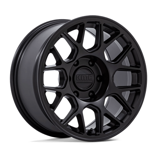 17x8 5 kmc km730 hatchet matte black wheel 6x5.5 bolt pattern 25mm offset