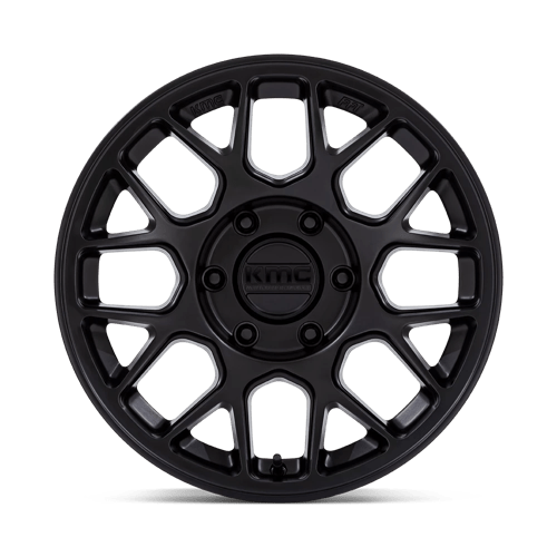 17x8 5 kmc km730 hatchet matte black wheel 6x5.5 bolt pattern 25mm offset