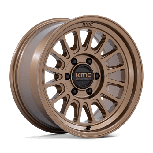 17x8 5 kmc km733 impact fft matte bronze wheel 6x5.5 bolt pattern 0mm offset