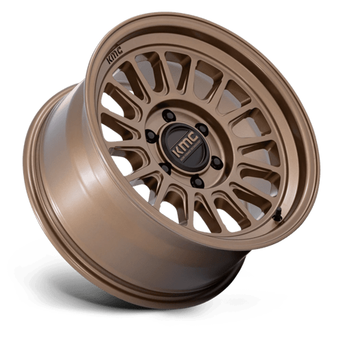 17x8 5 kmc km733 impact fft matte bronze wheel 6x5.5 bolt pattern 25mm offset