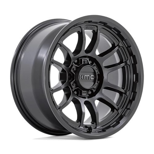 17x8 5 kmc km727 wrath satin black wheel 6x5.5 bolt pattern 10mm offset