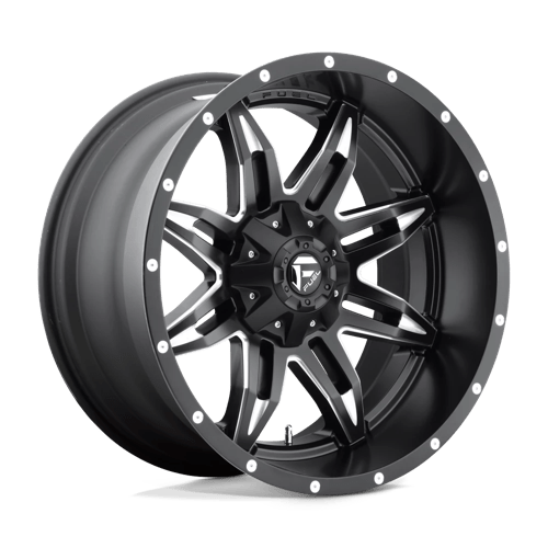 15x10 fuel off-road d567 lethal matte black milled wheel 6x5.5 bolt pattern 43mm offset
