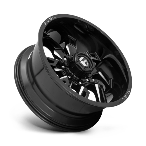 22x10 fuel off-road d747 lockdown gloss black milled wheel 6x5.5 bolt pattern 18mm offset
