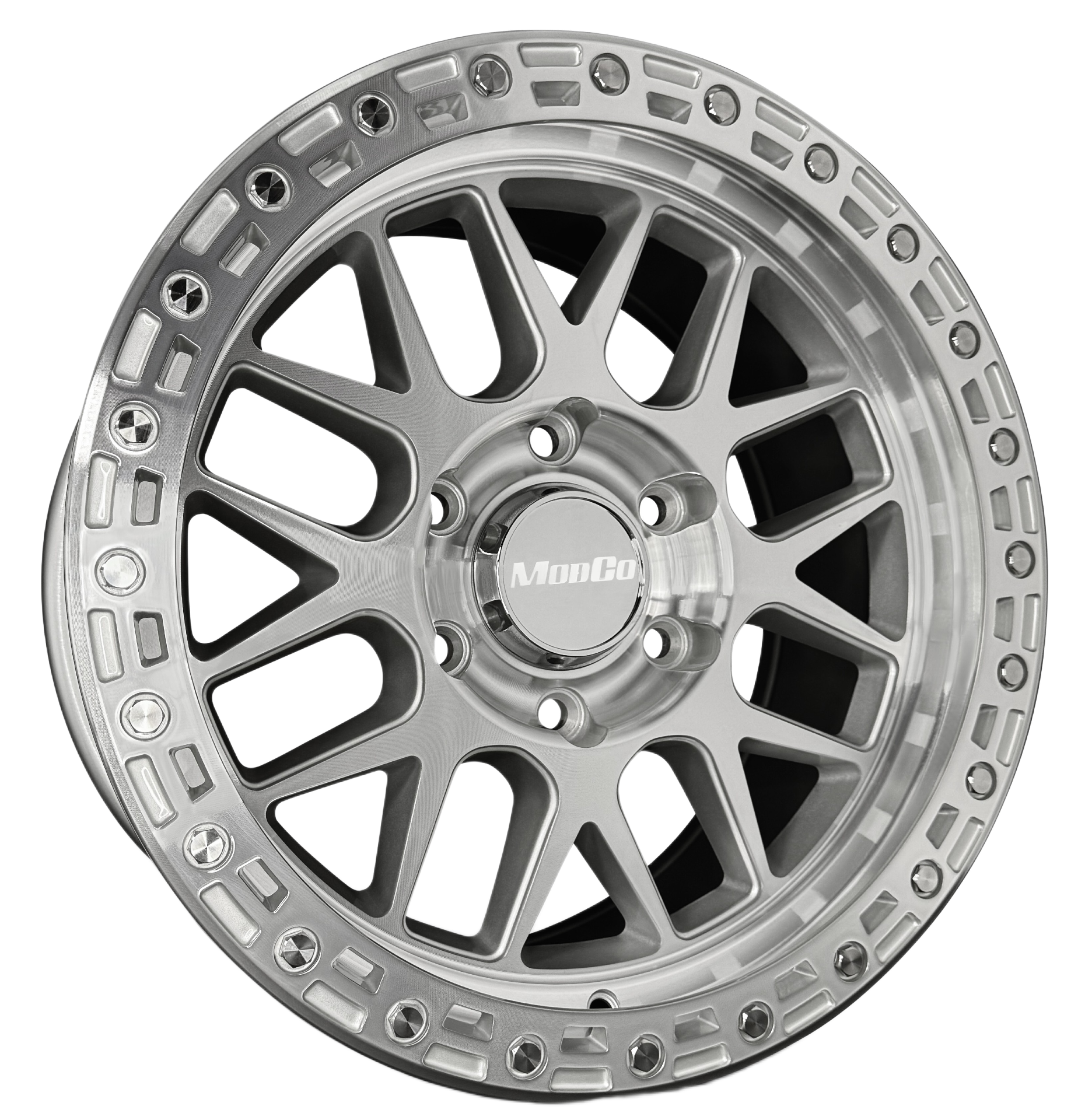 17x8.5 Modco M73 Machined 6x5.5 Bolt Pattern 22mm Offset