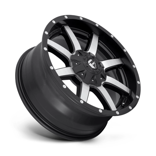 20x10 fuel off-road d537 maverick matte black machined wheel 6x5.5 bolt pattern 18mm offset