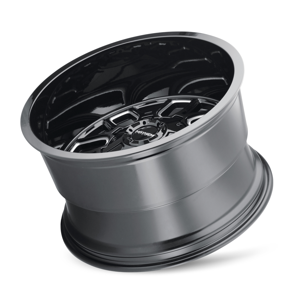 20x9 mayhem cogent gloss black milled wheel 6x5.5 bolt pattern 18mm offset