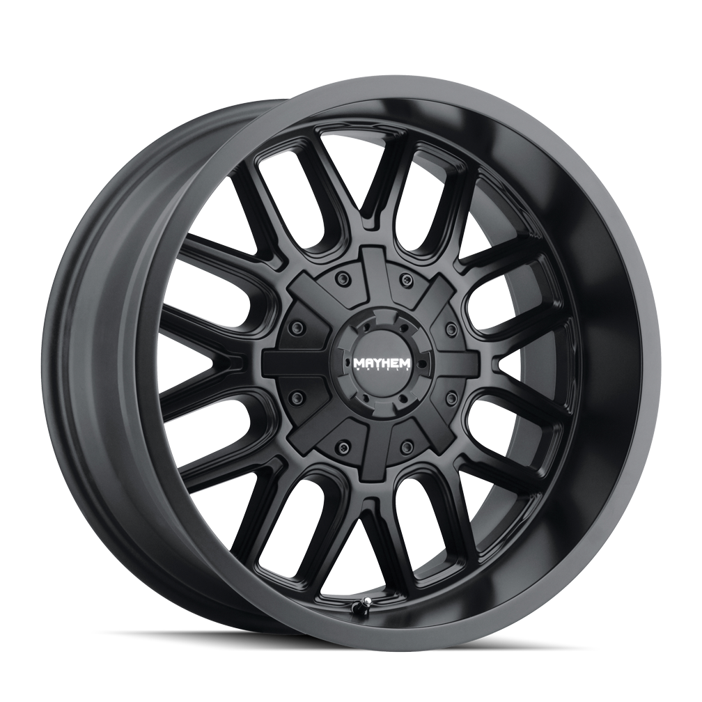 20x9 mayhem cogent matte black wheel 6x5.5 bolt pattern 0mm offset