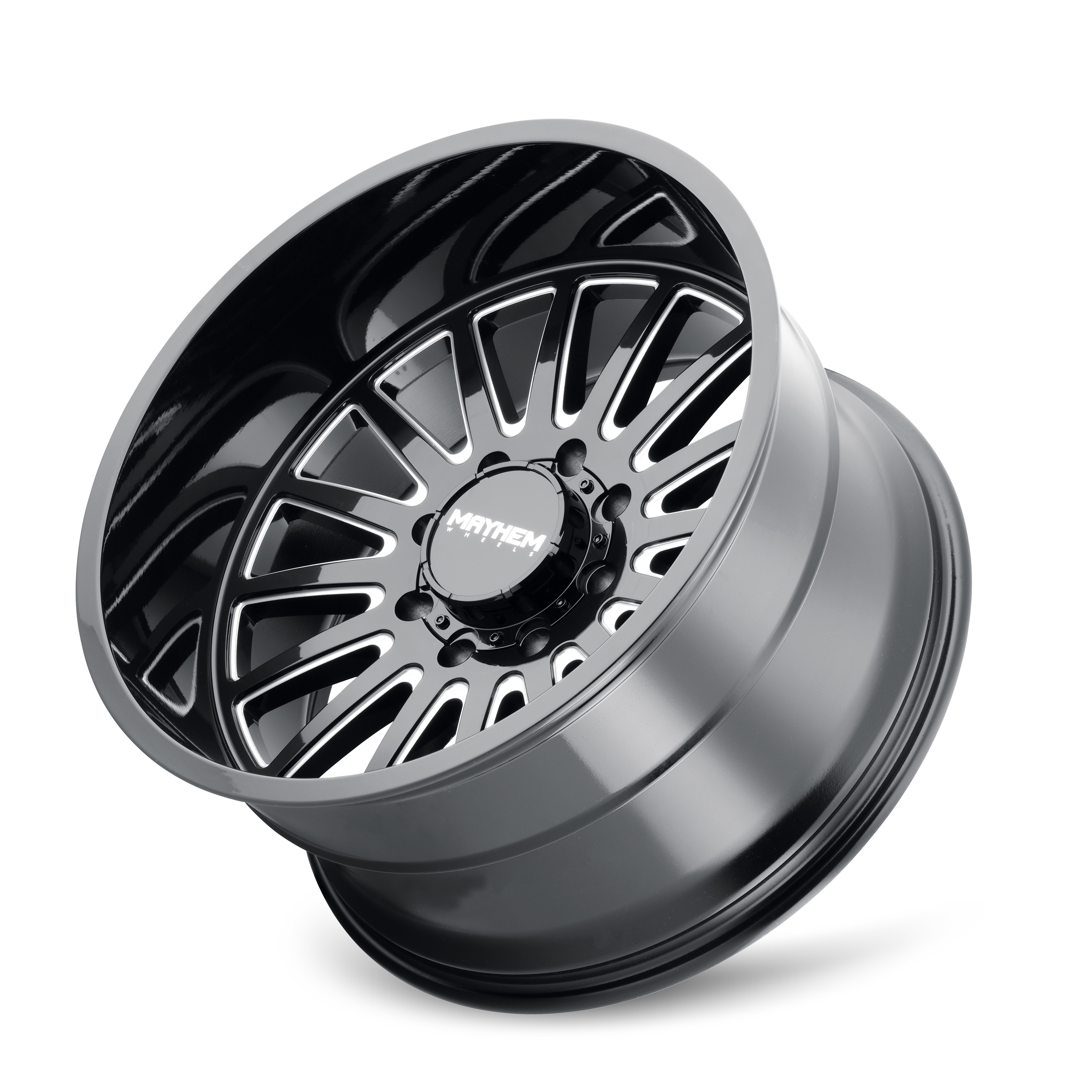 20x10 mayhem utopia gloss black milled wheel 6x5.5 bolt pattern 19mm offset