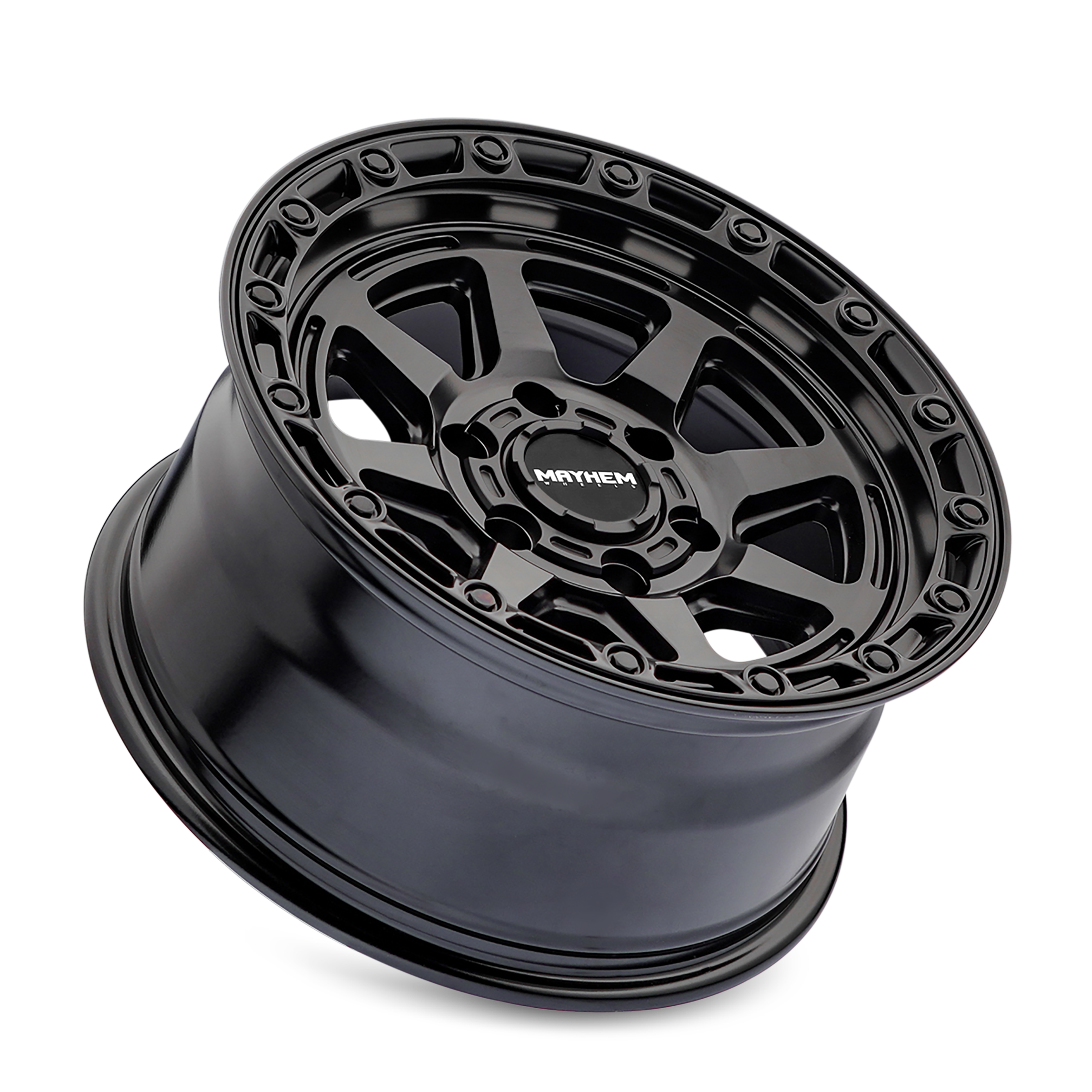 18x9 mayhem ridgeline satin black wheel 6x5.5 bolt pattern 20mm offset