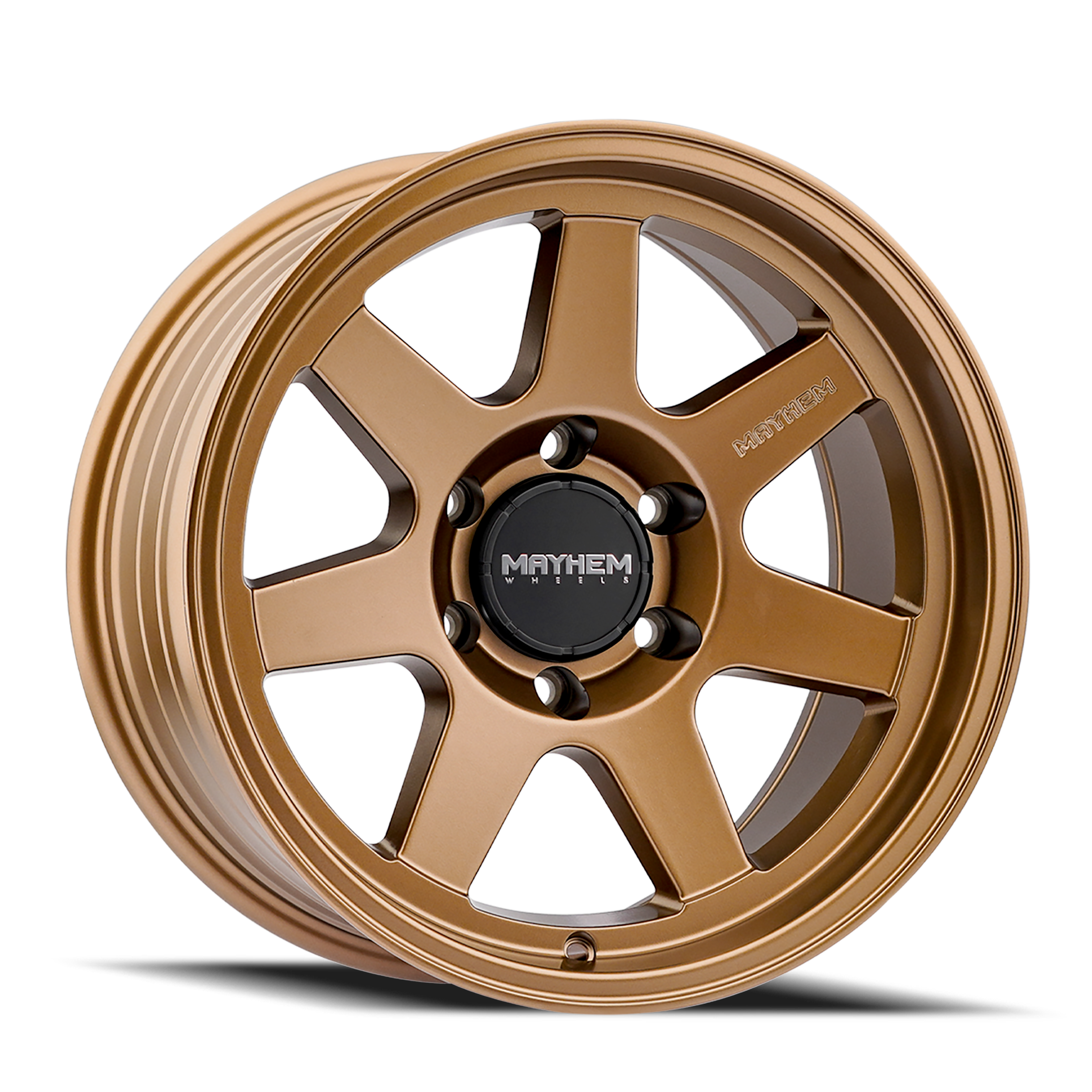 17x9 mayhem convoy satin bronze wheel 6x5.5 bolt pattern 6mm offset