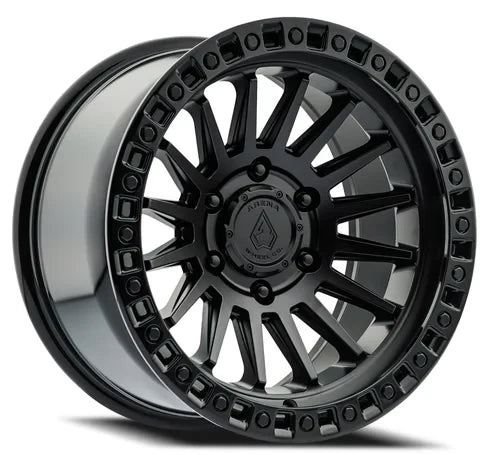 17x9 arena wheel a101 mesa satin black center glossy black lip wheel 6x5.5 bolt pattern 12mm offset