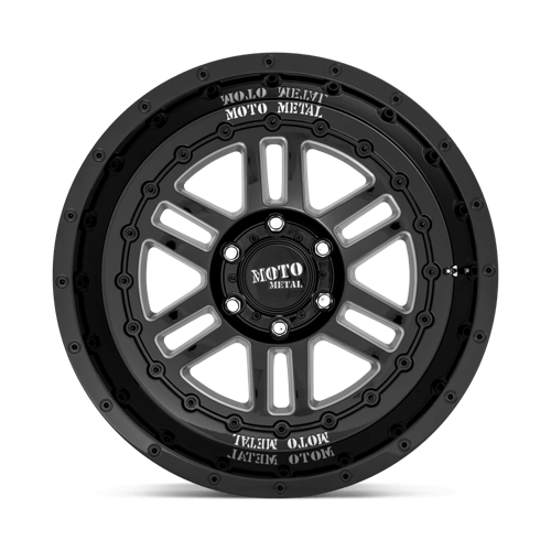 20x10 moto metal mo800 deep six gloss black milled wheel 6x5.5 bolt pattern 18mm offset