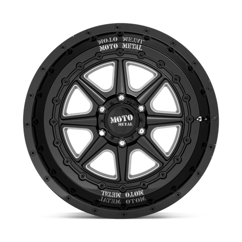 22x12 moto metal mo801 phantom gloss black milled wheel 6x5.5 bolt pattern 44mm offset