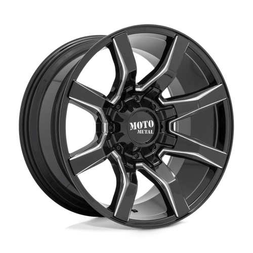22x12 moto metal mo804 spider gloss black milled wheel 6x5.5 bolt pattern 44mm offset