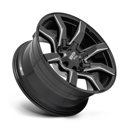 22x10 moto metal mo804 spider gloss black milled wheel 6x5.5 bolt pattern 18mm offset