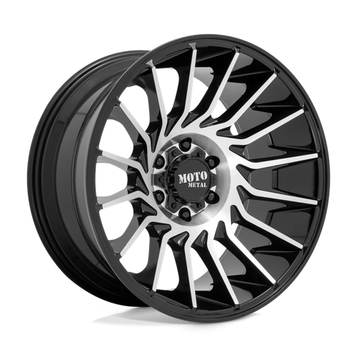 22x10 moto metal mo807 gloss black machined wheel 6x5.5 bolt pattern 18mm offset